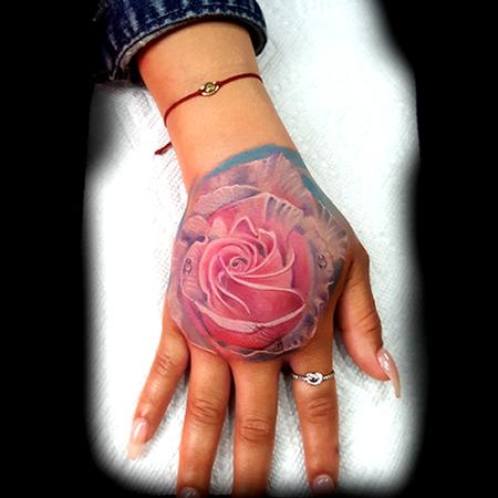 Tattoos - Pink Rose - 133598